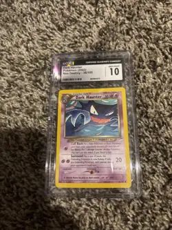 CGC 10 GEM MINT Dark Haunter 36/105 Neo Destiny VINTAGE WOTC Pokemon Card - Image 1