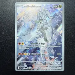 Pokemon N's Reshiram 167/159 Sv09 Journey Together Illustration Rare Holo ENG - Image 1