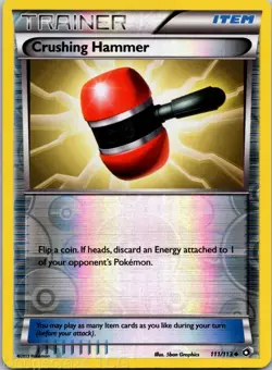 Crushing Hammer 111/113 Uncommon Legendary Treasures Pokemon Reverse Holo NM - Image 1