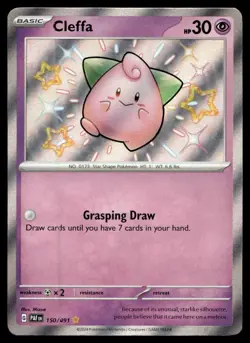 Cleffa SV: Paldean Fates Holo 150/091 Pokemon TCG - Image 1