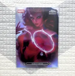 Topps 2026 Chrome Marvel Comics Fanfare FF-36 Scarlet Witch Insert Card - Image 1