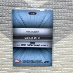 Topps 2026 Chrome Marvel Comics Fanfare FF-36 Scarlet Witch Insert Card - Image 2