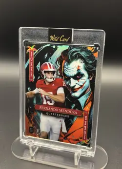 Fernando Mendoza Rookie Card 1/1, Holographic “Jokes Wild” by Wild Card 2025 - Image 1