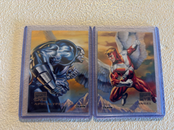 1996 Marvel Masterpieces Duels 2 card set Apocalypse and Angel #61 - #62 - Image 1