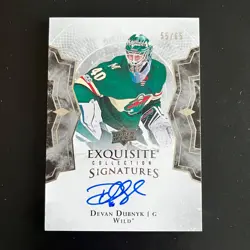 2017-18 Upper Deck Exquisite Signatures Devan Dubnyk /65 Minnesota Wild - Image 1