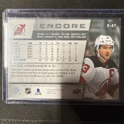 Nico Hischier 2025-26 Upper Deck ENCORE #E-47 New Jersey Devils - Image 2