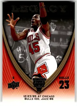 2008-09 Upper Deck Michael Jordan Legacy Collection #709 Michael Jordan Game 709 - Image 1