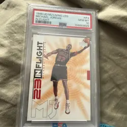 1998 UPPER DECK MJ LLIVING LEGEND IN FLIGHT #IF4 PSA 10 - Image 3