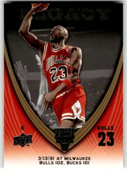 2008-09 Upper Deck Michael Jordan Legacy Collection #488 Michael Jordan Game 488 - Image 1