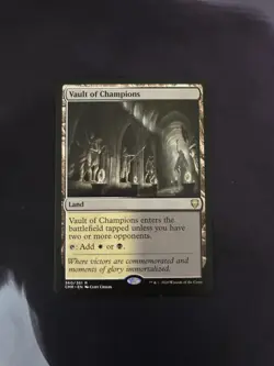 MTG Vault of Champions Commander Legends Rare Land NM - Image 1
