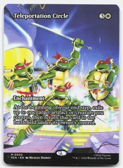 Teleportation Circle (Borderless) - NM - PZA TMT Ninja Turtles # 2 - MTG Magic - Image 1