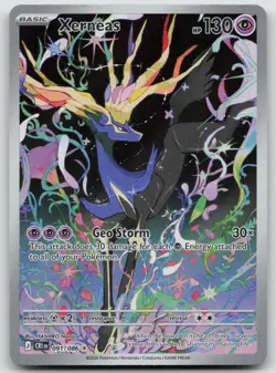 Xerneas 091/086 Holo Illustration Rare Chaos Rising Pokemon Near Mint - Image 1