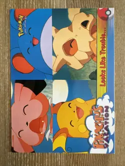 Looks Like Trouble 44 Pikachu's Vacation Pokemon Card Series 1 - TV Animation - Image 1