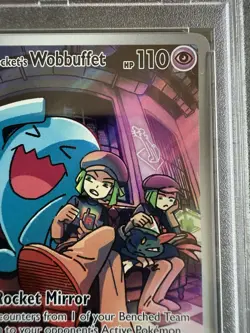 Pokemon Center Black Star Promo Team Rocket's Wobbuffet 203 Holo PSA 10 - Image 4