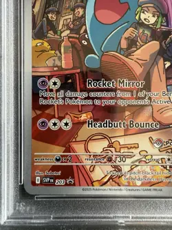 Pokemon Center Black Star Promo Team Rocket's Wobbuffet 203 Holo PSA 10 - Image 5