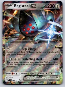 Registeel ex 145/217 Double Rare Ascended Heroes Pokemon Holo Near Mint - Image 1