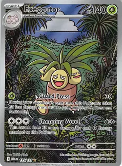 Exeggutor 135/132 Illustration Rare Mega Evolution Pokemon Near Mint - Image 1