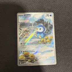 Pokemon TCG Piplup-Mega Evolutions: Phantasmal Flames Illustration Rare 098/094 - Image 1