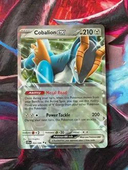 Pokemon TCG Cobalion ex 064/086 Chaos Rising Holo Double Rare - Image 1