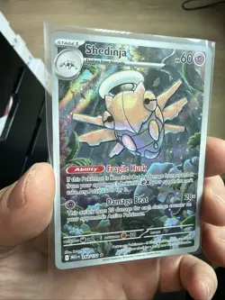 Pokemon Shedinja Me01: Mega Evolution Illustration Rare Full Art Holo 144/132 - Image 1