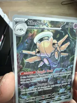 Pokemon Shedinja Me01: Mega Evolution Illustration Rare Full Art Holo 144/132 - Image 2