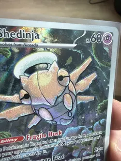 Pokemon Shedinja Me01: Mega Evolution Illustration Rare Full Art Holo 144/132 - Image 3