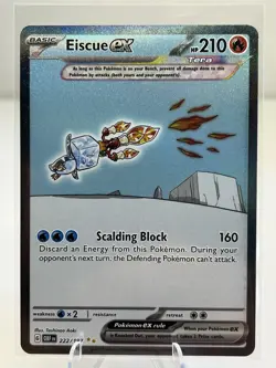 Pokemon Eiscue ex 222/197 SIR Obsidian Flames - NM - Image 2