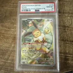 2025 POKEMON SVP EN-SV BLACK STAR PROMO #173 EEVEE PSA 10 - Image 1