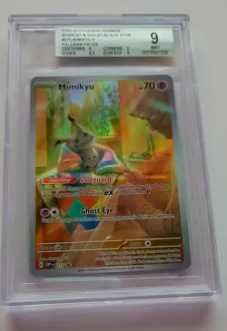 2024 POKEMON SVP EN-SV BLACK STAR PROMO #075 MIMIKYU BGS 9 - Image 1
