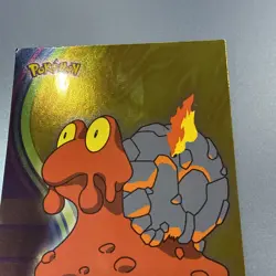 Pokemon Topps Johto League Champions #219 Magcargo Foil Halo Rare Gold - Image 3