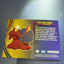 Pokemon Topps Johto League Champions #219 Magcargo Foil Halo Rare Gold - Image 4
