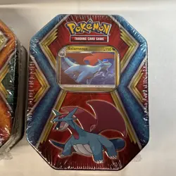 Pokemon TCG Dragon Tin Dragonite & Salamence 2 Tins Sealed Promo 2020 - Image 3