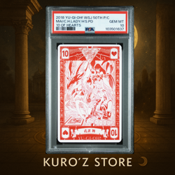 Yugioh Poker- PSA10 Mai Valentine 2018 WEEKLY SHONEN JUMP 50TH ANNIVERSARY - Image 1