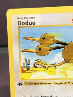Pokemon TCG 1st Edition Doduo 48/102 Base Set Shadowless WOTC VTG 1999 NM - Image 2
