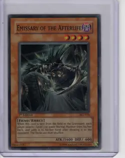 Heavy Play Yugioh TCG AST-076 Emissary of the Afterlife 1st Edition Super Rare - Image 1