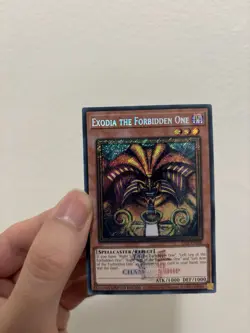 Yugioh! Exodia the Forbidden One EMBLAZONED SECRET 25LP-EN000 WORLD CHAMPIONSHIP - Image 1