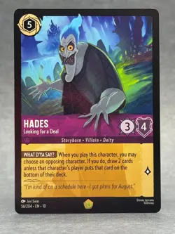 Disney Lorcana - 56/204 Hades Looking for a Deal WITW Legendary Non Foil NM TCG - Image 1