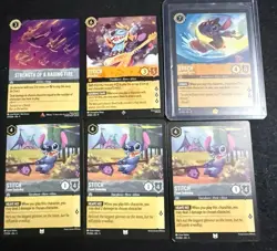 Disney Lorcana Fabled And Shimmering Skies Bundle Lot Of 6 - Image 1