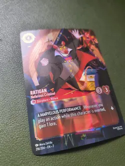 Disney Lorcana TCG - Archazia's Island - Ratigan Holo Foil 216/204 EN 7 - *MINT* - Image 5