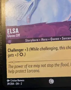 Elsa - Gloves Off 39/204 Common Rise Of The Floodborn Disney Lorcana TCG - Image 4