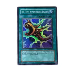 YuGiOh The Flute of Summoning Dragon SDK-042 Magic Card Holo Foil MP/LP - Image 1