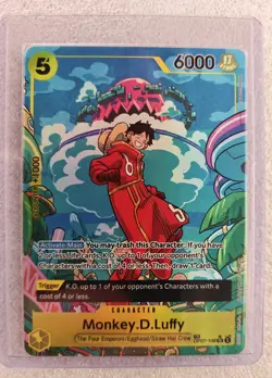 Op07-109 Luffy Treasure Rare One Piece TCG Card English - Image 1