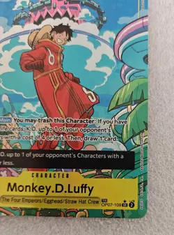 Op07-109 Luffy Treasure Rare One Piece TCG Card English - Image 2