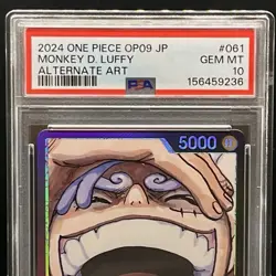 2024 One Piece OP09 MONKEY D. LUFFY PSA 10 “MANGA ART” SEC GEM 🔥 - Image 3