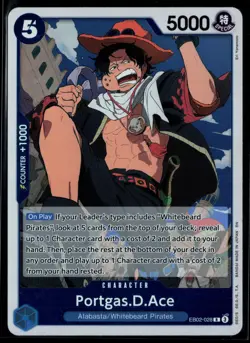 Portgas.D.Ace EB02-028 Extra Booster: Anime 25th Collection Rare One Piece - Image 1