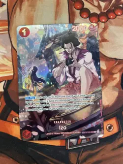 One Piece TCG- Izo - Op03-003/OP07-SP Alt Art - English NM+ - Image 1