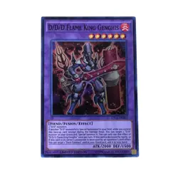 D/D/D Flame King Genghis CT13-EN005 YuGiOh Card Ultra Rare MP/LP - Image 1
