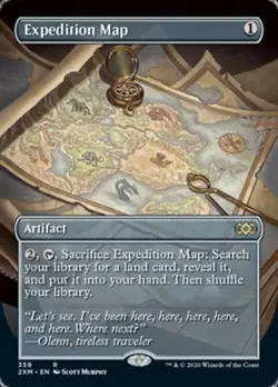 MTG English Borderless Expedition Map NM Normal Double Masters - Image 1