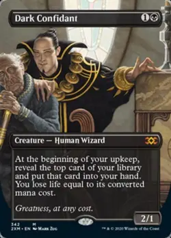 MTG English Borderless Dark Confidant NM Normal Double Masters - Image 1