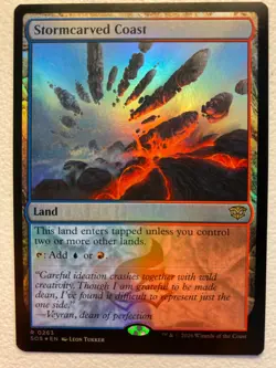 MTG 1x FOIL Stormcarved Coast # 263 Secrets of Strixhaven Magic Gathering x1 NM - Image 1